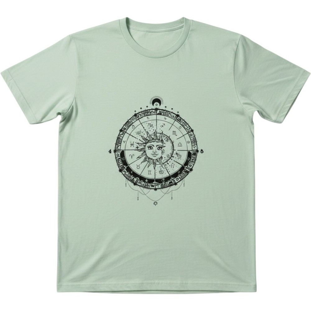 UK2LA graphic tee celestial astrology moon phases zodiac yoga shakra Sz XL